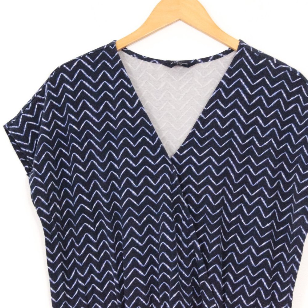 *Denver Hayes Blue Zig Zag Aztek Dress - Picture 3 of 5